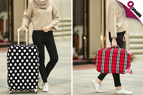 From QR39 Protect your baggage with Stretchable Luggage Covers - choose from Four Designs & Three Sizes! (Up to QR135 Value)